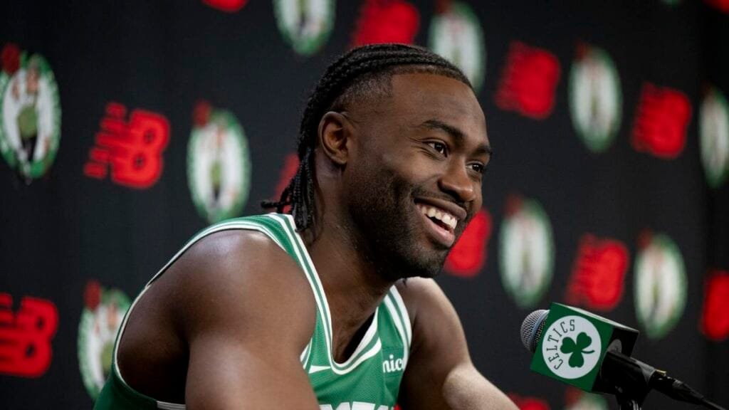 Celtics media day highlights: Jaylen Brown 'extremely motivated,' Porzingis targets December return