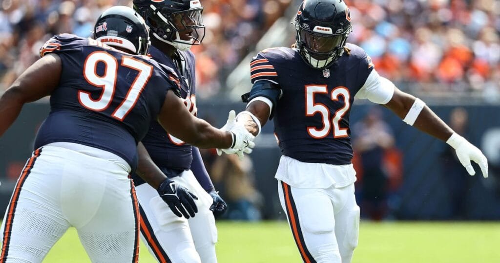 Darrell Taylors instant impact Caleb Williams missed throws Bears Week