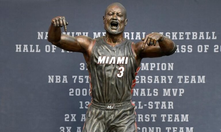 ‘Who the hell is this?’: Fans confused by Miami Heat’s Dwyane Wade statue