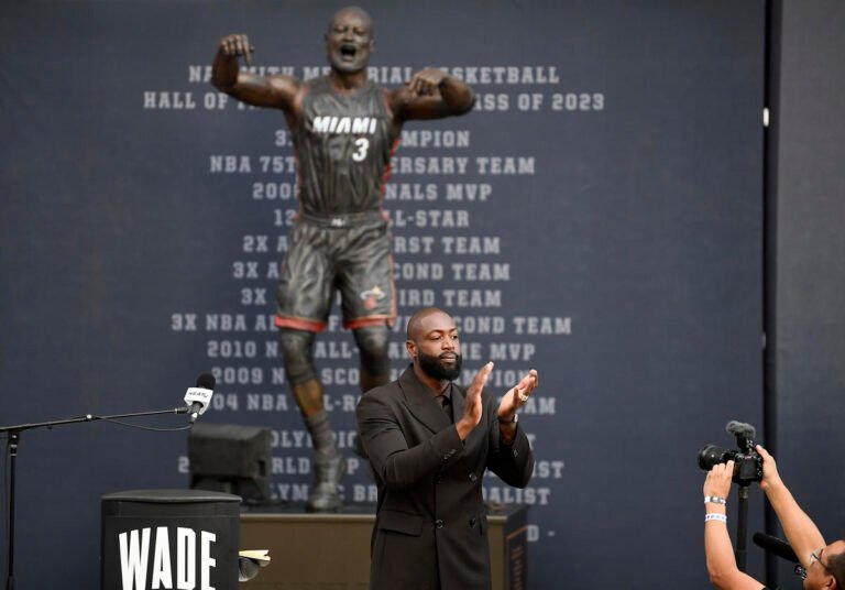 Dwyane Wade defends new Heat statue, brushes off criticism: ‘I don’t know a lot of people with a statue’