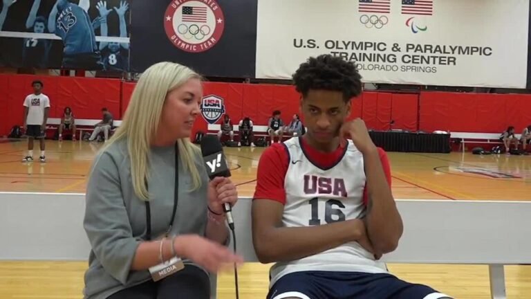 Kiyan Anthony, son of Carmelo Anthony, talks USA Gold Medal game, learning from his dad and top 3 schools