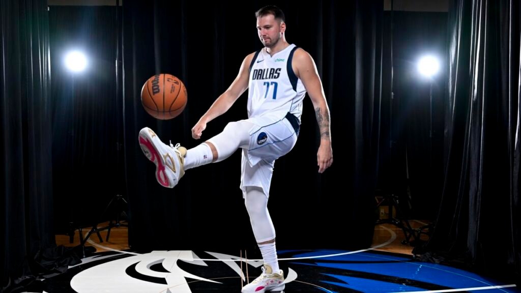 Luka Doncic says Dereck Lively owes him $100k after ridiculous full-court trick shot