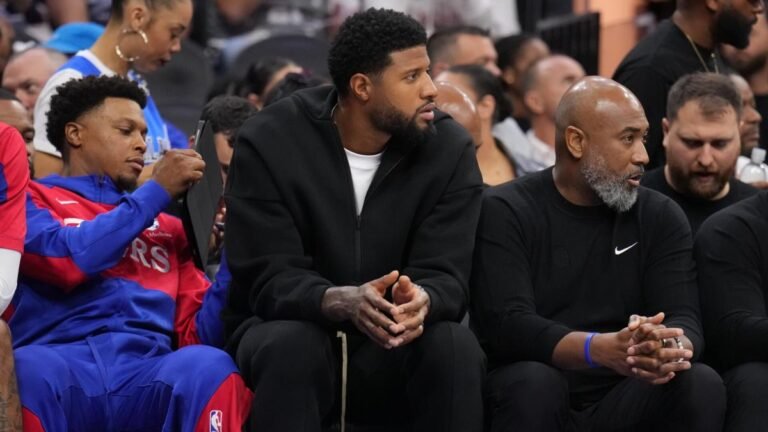 Paul George out at least two more games with bone bruise in knee