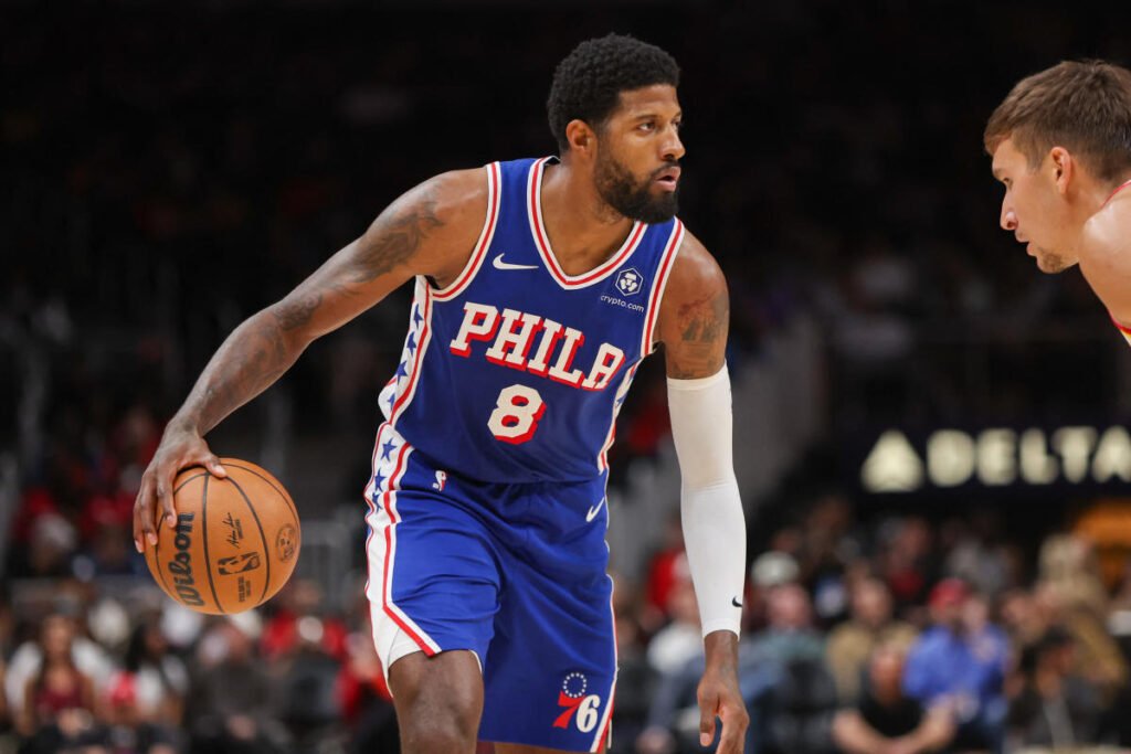 Report: Paul George to make debut with 76ers against Suns on Monday after left knee injury